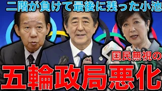 五輪中止。強行開催で感染拡大なら小池都知事の責任。自民党権力争いに巻き込まれた東京オリンピックの行方。このままなら二階と小池は終わり。元博報堂作家本間龍さんと一月万冊清水有高。