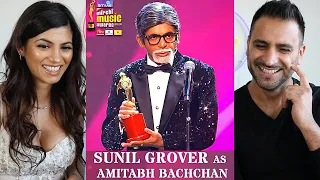 SUNIL GROVER's hilarious mimicry of AMITABH BACHCHAN at Smule Mirchi Music Awards 2020 REACTION!!