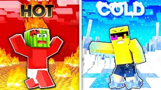 HOT vs COLD ESCAPE In Minecraft!