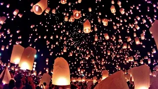 Loy Krathong Lantern Festival Chiang Mai Thailand Gopro Hero3+