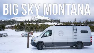 Montana Big Sky Ski Resort - Winter Van Life - Ep 33