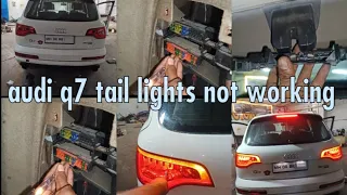 audi q7 tail lights not working audi brack light problem audiq7 comfort control module location#audi