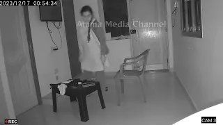 ghost that came while sleeping.CCTV camera was there so it was confirmed that it was a real ghost