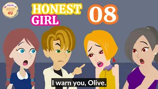 Honest Girl Episode 8 - Poor Girl Animation English Story - English Story 4U