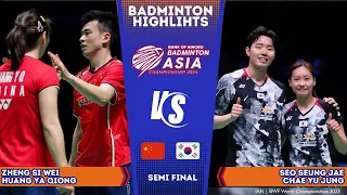 AMAZING MATCH ! Zheng / Huang vs Seo / Chae (서승재/채유정) Badminton Asia Championships 2024