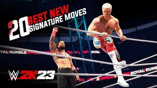 20 Best NEW Signature Moves in WWE 2K23