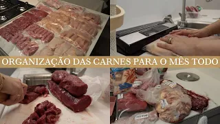 COMPRAS DE CARNE PARA O MÊS | dicas de como porcionar e organizar as carnes para um mês todo