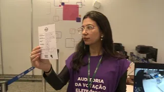 Teste de Integridade das urnas eletrônicas no 1º turno das Eleições 2022.