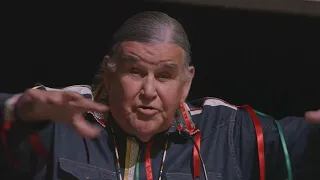 Clyde Bellecourt Speaking on Indian Mascots.