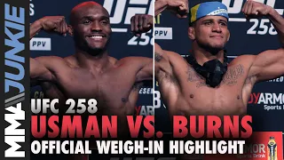 Kamaru Usman vs. Gilbert Burns weigh-in highlight | UFC 258 title fight