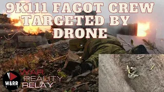 Ukrainian drone heavily injures russian ATGM crew