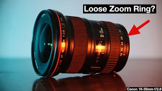 How to fix a loose zoom ring on Canon lens