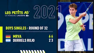 Les Petits As 2021 | Boys Round of 32 | Maxim Mrva vs. Bautista Durrels Rojo