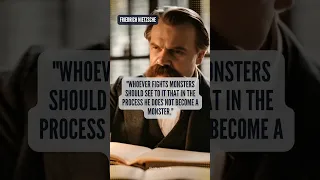 Friedrich Nietzsche about fighting monsters #quotes #philosophy  #stoicism #nietzsche #nihilism