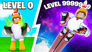 SALTO CON LE SCARPE HACKER SU ROBLOX!!