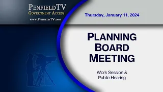Planning Board | 2024: Jan. 11th Meeting