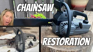 RESCUE and RESTORATION  My Grandpa's 40 yr old chainsaw, been sitting for 20 YEARS! Trash 2 Treasure