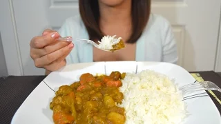 ASMR: Japanese Curry Rice ^_^ Cooking & Eating Sounds