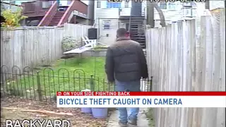 Bicycle theft caught on camera