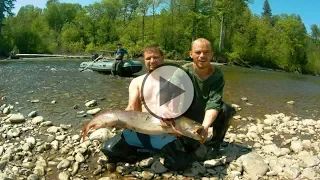 РЫБАЛКА НА КРУПНОГО ТАЙМЕНЯ /ХАБАРОВСКИЙ КРАЙ/ЛОВИМ ТАЙМЕНЯ НА ВОБЛЕР.