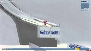 Deluxe Ski Jump 4 - Bad Mitterndorf - First Jump [Test] [HD]