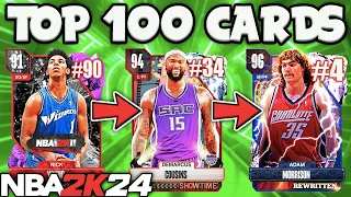 RANKING THE TOP 100 BEST CARDS IN NBA 2K24 MyTEAM!