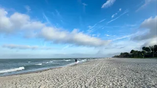 Robb’s Windy Wednesday Morning Walk on the Beach at Delnor-Wiggins in North Naples, FL (04/03/24)