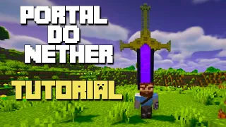 MINECRAFT TUTORIAL - Como construir um portal de espada