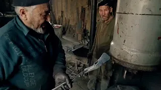 Afghanistan village blacksmith | How a double-head ax made in Afghanistan