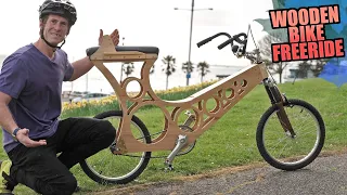 MTB FREERIDE ON A WOODEN BIKE - HOW LONG WILL IT LAST?