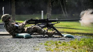 The American Army Tests the Most Dangerous M2.50 Caliber Machine Gun