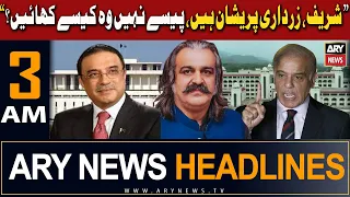 ARY News 3 AM Headlines | 28th April 2024 | Sharif, Zardari Pareshan Hain,