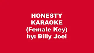 Billy Joel Honesty Karaoke Female Key