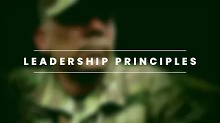 The Principles of Leadership in the Military