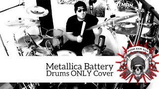 Metallica Battery Drums Only Cover - Drum Cam DAN