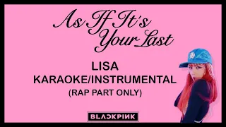 AS IF IT'S YOUR LAST -  BLACKPINK (KARAOKE/INSTRUMENTAL) SIMPLIFIED LYRICS |  W/ KARAOKE