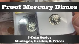 Proof Mercury Dimes - A Look at Mintages, Grades, & Prices of This 7-Coin Series