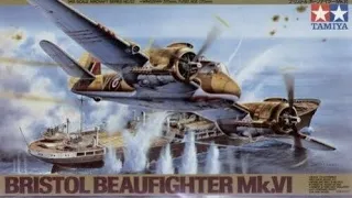 Tamiya 1/48 Bristol Beaufighter Mk.VI..Plastic Kit Build & Review.