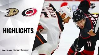 NHL Highlights | Ducks @ Hurricanes 1/17/20