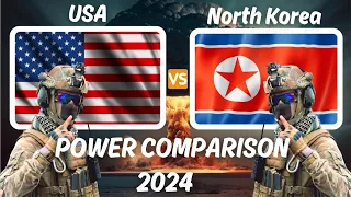 USA vs North Korea Military Power in 2024 | United States vs North Korea Power Comparison #usa