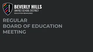 BHUSD Regular Board of Education Meeting | September, 20 2022