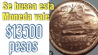 Se pagan! $13500 pesos por esta moneda de $20 centavos pirámide 1971