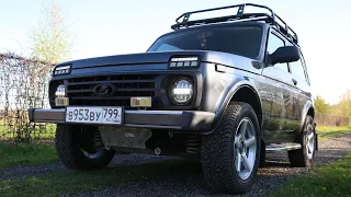 Подробная установка светодиодных фар на Lada 4x4 / Нива