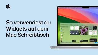 So verwendest du Widgets auf dem Mac Schreibtisch | Apple Support