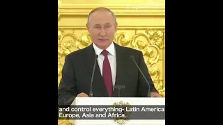 Putin: US hegemony can't go on forever. 'It's impossible.'