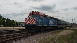 Metra F40PH-2 160 west at Crystal Lake, Illinois