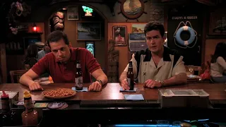Two and a Half Men (S02E23) - Charlie and Alan talk about Evelyn