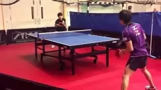 Koki Niwa & Sakai training @ Swedish open Nov 12, 2014