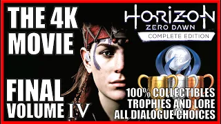 HORIZON ZERO DAWN FULL GAME 4K MOVIE 100% Walkthrough 100% Collectibles & Lore Best Ending Volume 4