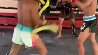 Superlek hitting pads its just too cool. Awesome Muay Thai fighter.